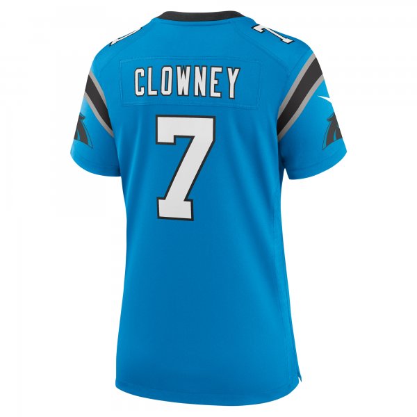 Women's Carolina Panthers Jadeveon Clowney Nike  Blue Alternate  Game Jersey