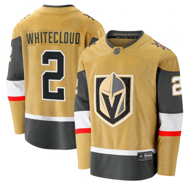 Men's Vegas Golden Knights Zach Whitecloud Fanatics Gold Home Breakaway Jersey