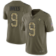 Nike New Orleans Saints #9 Drew Brees Olive/Camo Men's Stitched NFL Limited 2017 Salute To Service Jersey