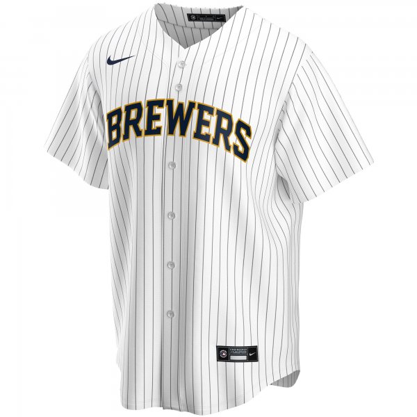 Youth Milwaukee Brewers Nike White Home Replica Team Jersey