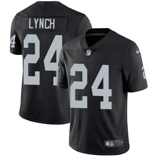 Nike Las Vegas Raiders #24 Marshawn Lynch Black Team Color Men's Stitched NFL Vapor Untouchable Limited Jersey