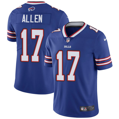 Nike Buffalo Bills #17 Josh Allen Royal Blue Team Color Youth Stitched NFL Vapor Untouchable Limited Jersey