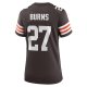 Women's Cleveland Browns Lorenzo Burns Nike  Brown Team Game Jersey