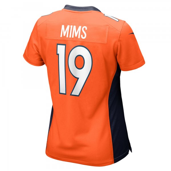 Women's Denver Broncos Marvin Mims Jr Nike  Orange Team Game Jersey