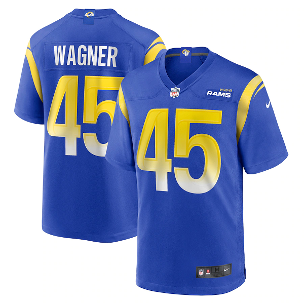 Men's Nike Los Angeles Rams #45 Bobby Wagner Royal Game NFL Jersey