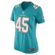 Women's Miami Dolphins Duke Riley Nike Aqua Game Jersey