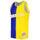 Men's Golden State Warriors Chris Mullin Mitchell & Ness Royal/Gold Hardwood Classics 1993/94 Split Swingman Jersey