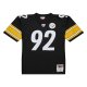 Men's Pittsburgh Steelers James Harrison Mitchell & Ness Black Legacy Replica Jersey