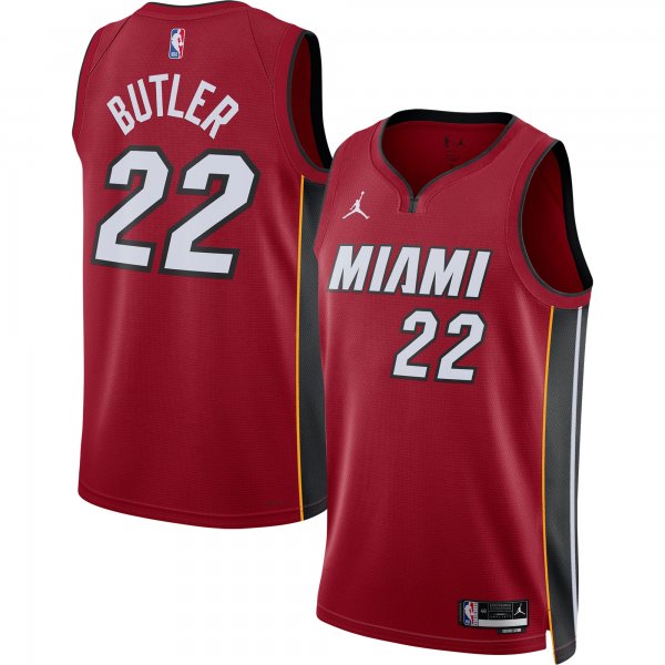 Unisex Miami Heat Jimmy Butler Jordan Brand Red Swingman Jersey - Statement Edition