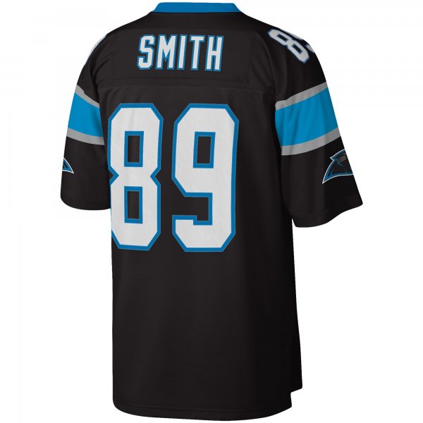 Men's Carolina Panthers Steve Smith Mitchell & Ness Black Legacy Replica Jersey