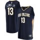 Men's New Orleans Pelicans Kira Lewis Jr. Fanatics Navy Fast Break Replica Jersey - Icon Edition