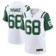 Men's New York Jets #68 Kevin Mawae Nike White Classic Alternate Retired Player Jersey