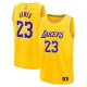 Men's Los Angeles Lakers LeBron James Fanatics Gold Fast Break Replica Jersey - Icon Edition