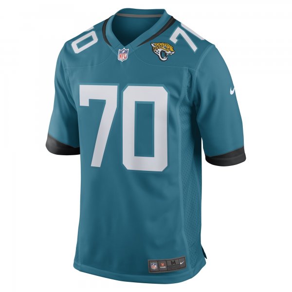 Men's Jacksonville Jaguars Cole Van Lanen Nike Teal Game Player Jersey