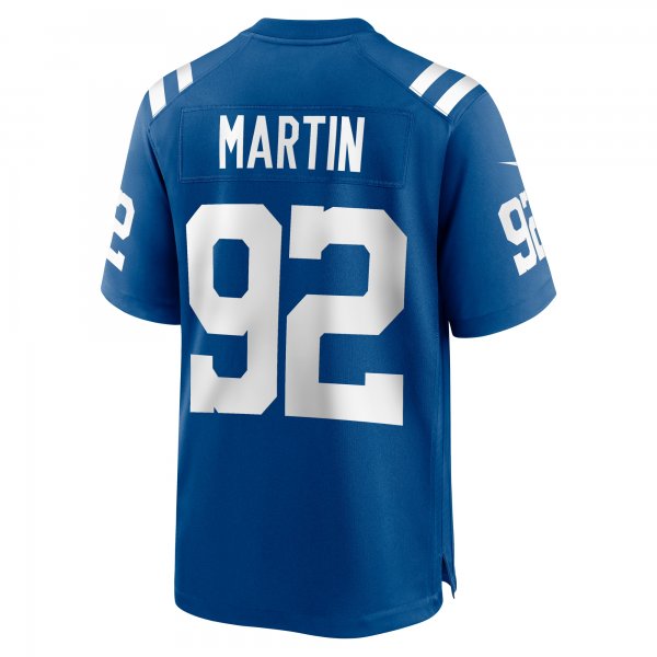 Men's Indianapolis Colts Jacob Martin Nike  Royal Team Game Jersey