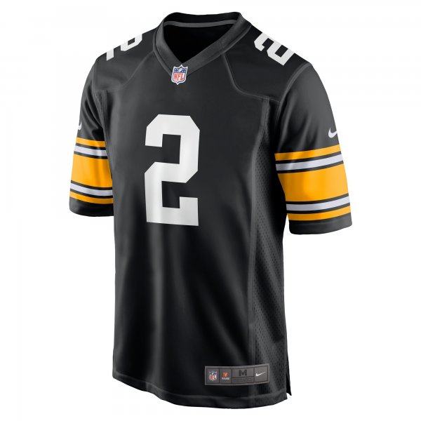 Men's Pittsburgh Steelers Justin Fields Nike Black  Alternate Game Jersey