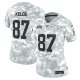 Women's Kansas City Chiefs #87 Travis Kelce Nike Arctic Camo 2024 Salute to Service Limited Jersey