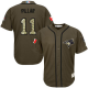 Toronto Blue Jays #11 Kevin Pillar Green Salute to Service Stitched MLB Jersey