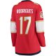 Women's Florida Panthers Evan Rodrigues Fanatics Red Home Breakaway Player Jersey