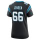 Women's Carolina Panthers Nash Jensen Nike  Black Team Game Jersey