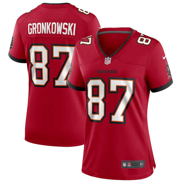 Women's Nike Tampa Bay Buccaneers #87 Rob Gronkowski Red Vapor Limited Jersey