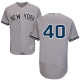 New York Yankees #40 Luis Severino Grey Flexbase Collection Stitched MLB Jersey