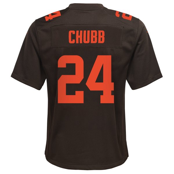 Youth Cleveland Browns Nick Chubb Nike Brown Game Jersey