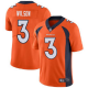 Youth Denver Broncos #3 Russell Wilson Orange Vapor Untouchable Limited Stitched Jersey