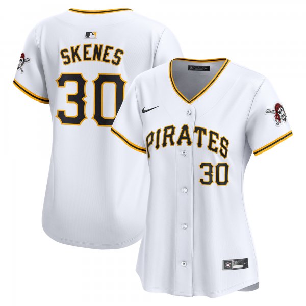 Women's Pittsburgh Pirates Paul Skenes Nike White Home Limited Player Jersey