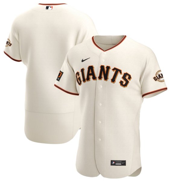 Men's Nike San Francisco Giants Blank Cream Home 2020 Team MLB Jersey