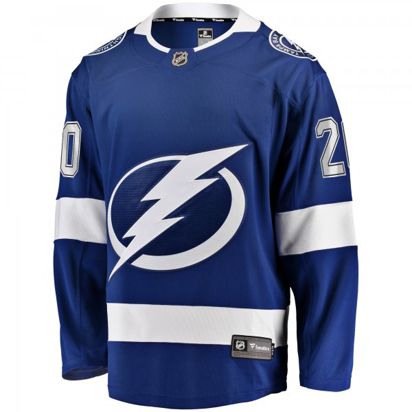 Men's Tampa Bay Lightning Nicholas Paul Fanatics Blue Home Breakaway Player Jersey