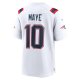 Men's New England Patriots Drake Maye Nike White 2024 NFL Draft First Round Pick Player Game Jersey