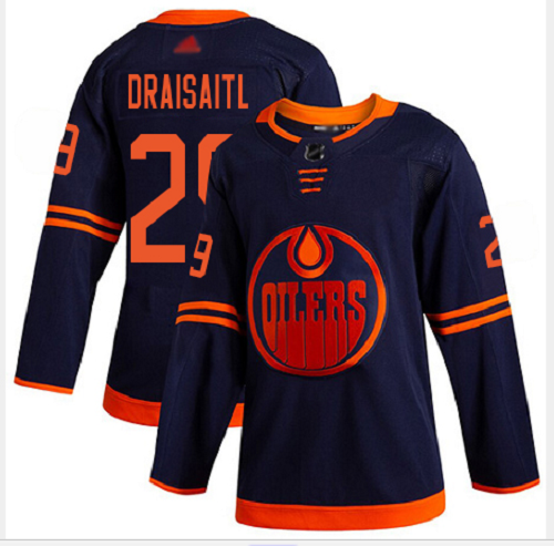 Edmonton Oilers #29 Leon Draisaitl Navy Alternate Stitched Hockey Jersey