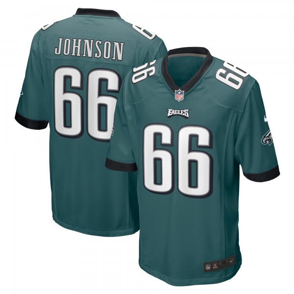 Men's Philadelphia Eagles Roderick Johnson Nike Midnight Green  Game Jersey