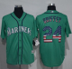 Seattle Mariners #24 Ken Griffey Green USA Flag Fashion Stitched MLB Jersey