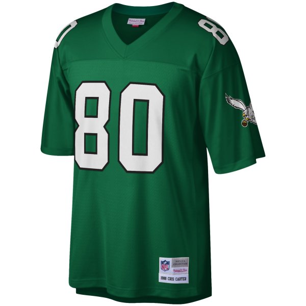 Men's Philadelphia Eagles Cris Carter Mitchell & Ness Kelly Green Legacy Replica Jersey