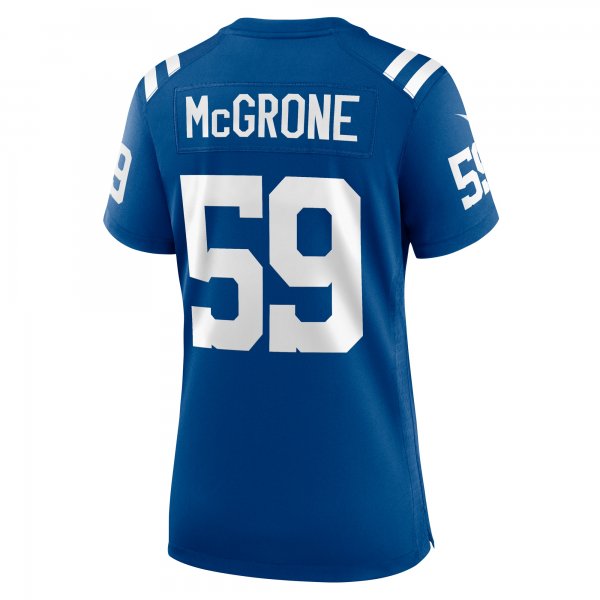 Women's Indianapolis Colts Cameron McGrone Nike  Royal Team Game Jersey