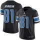 Nike Detroit Lions #81 Calvin Johnson Black Youth Stitched NFL Limited New Color Rush Jersey