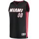 Youth Miami Heat Fanatics Black Fast Break Custom Replica Jersey - Icon Edition