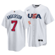 Chicago White Sox #7 Tim Anderson 2023 World Baseball Classic White  Men's USA Jersey