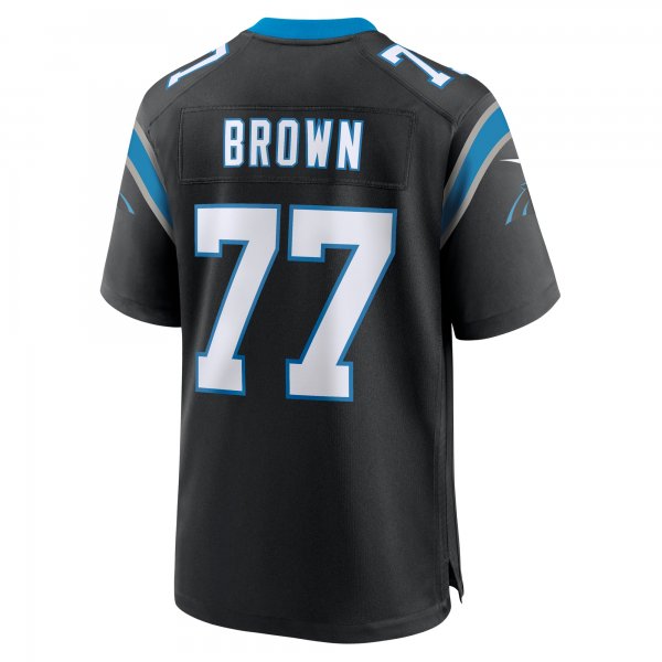 Men's Carolina Panthers Deonte Brown Nike Black Team Game Jersey