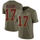 Washington Redskins #17 Terry McLaurin Olive Men's Stitched NFL Limited 2017 Salute To Service Jersey