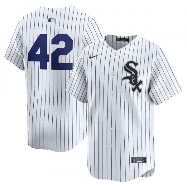 Men's Chicago White Sox  Nike White 2024 Jackie Robinson Day Home Limited Jersey