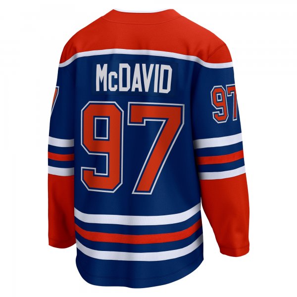 Men's Edmonton Oilers Connor McDavid Fanatics Royal Home Premier Breakaway Player Jersey