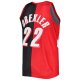 Men's Portland Trail Blazers Clyde Drexler Mitchell & Ness Red/Black Hardwood Classics 1991/92 Split Swingman Jersey