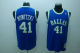 Mitchell and Ness Men's Dallas Mavericks #41 Dirk Nowitzki Stitched Blue Throwback NBA Jersey