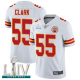 Kansas City Chiefs #55 Frank Clark White Super Bowl LIV Bound Men's Stitched NFL Vapor Untouchable Limited Jersey