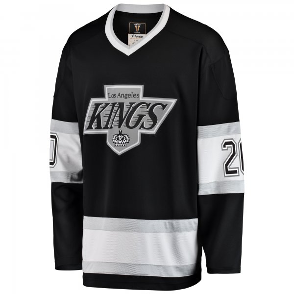 Men's Los Angeles Kings Luc Robitaille Fanatics Black Premier Breakaway Retired Player Jersey