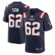 Men's New England Patriots Sidy Sow Nike  Navy Team Game Jersey