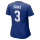 Women's New York Giants Deonte Banks Nike  Royal  Game Jersey